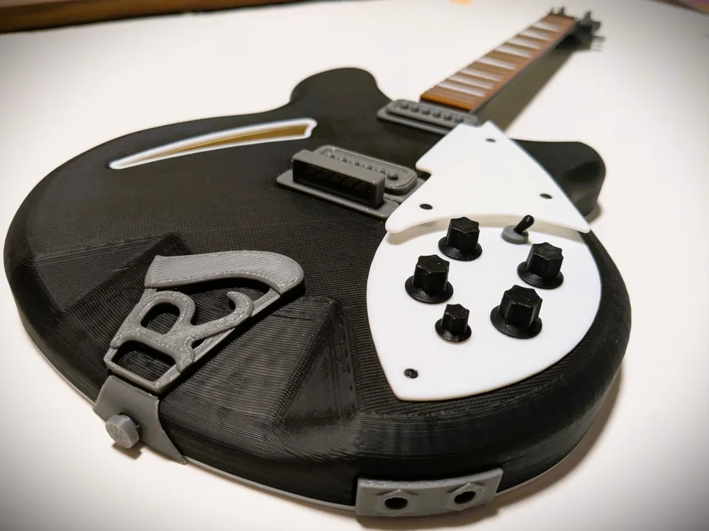 Giant Mini Rickenbacker 360 Jetglo Replica - Free 3D Print Model ...