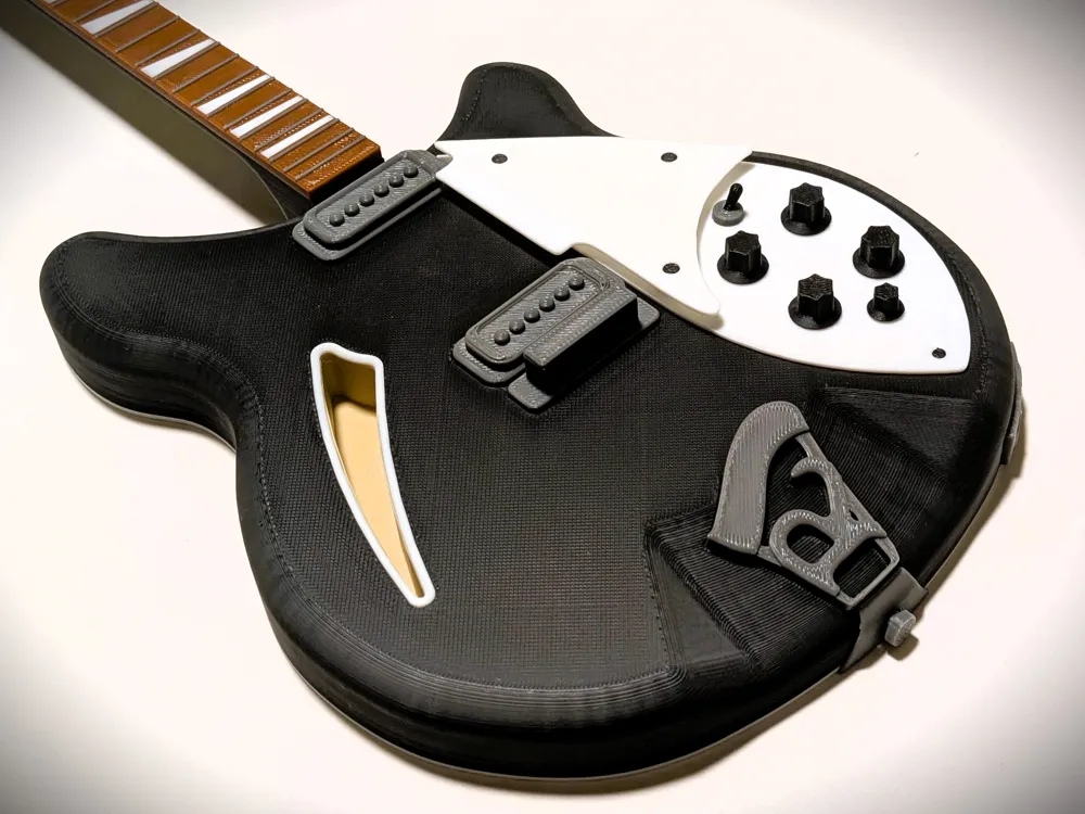 Giant Mini Rickenbacker 360 Jetglo Replica - Free 3D Print Model ...