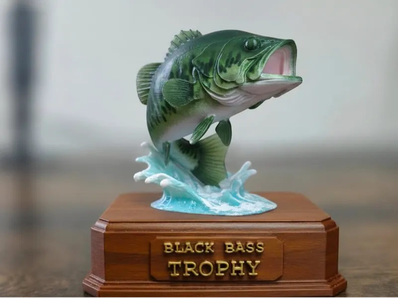 Trofeo Black bass pesce persico trota colorabile