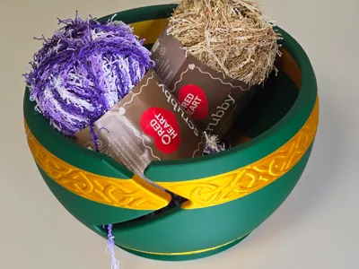 Celtic Knot Yarn Bowl