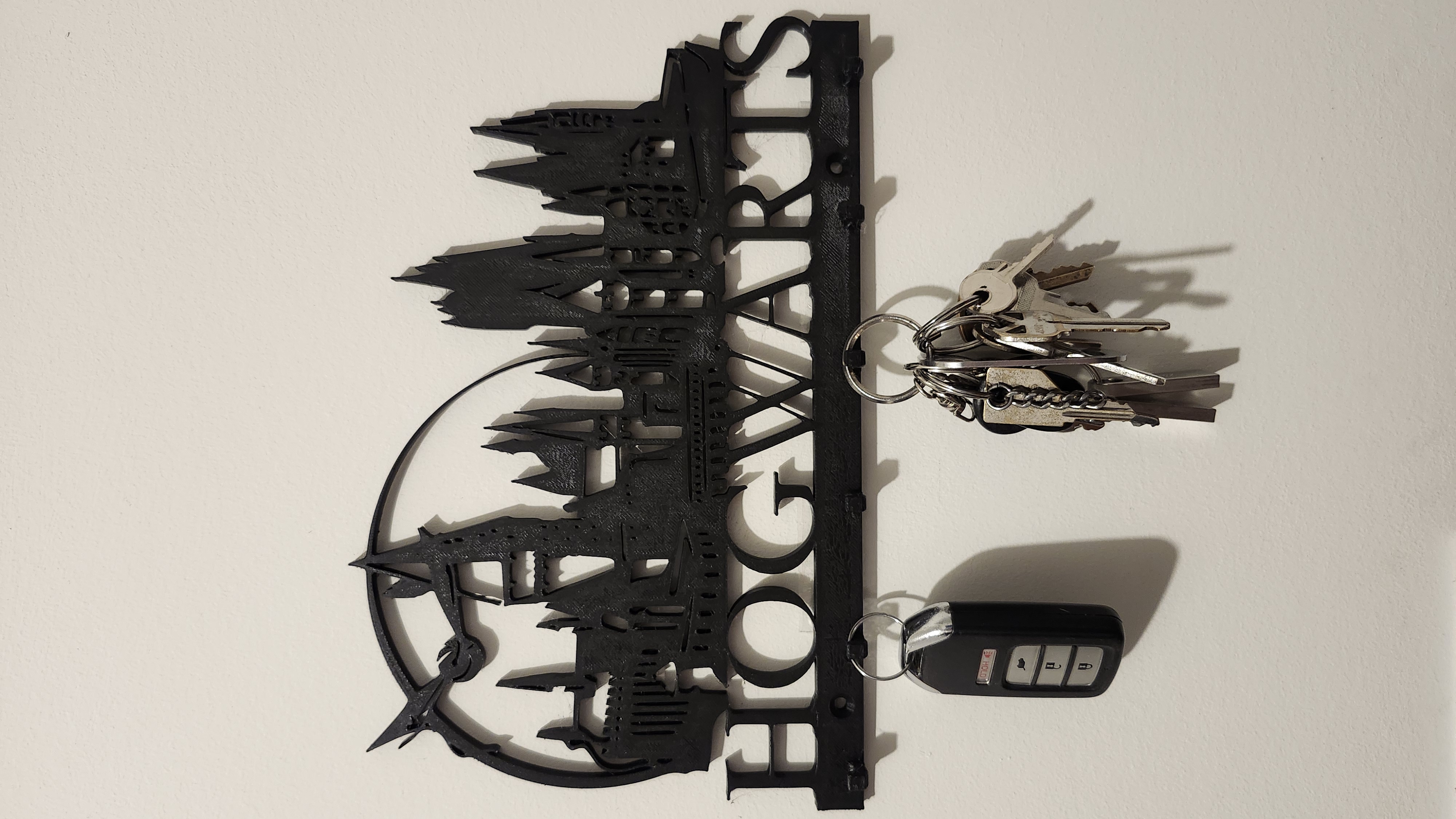Miniatura 2 do modelo 3D Key holder for wall magic theme