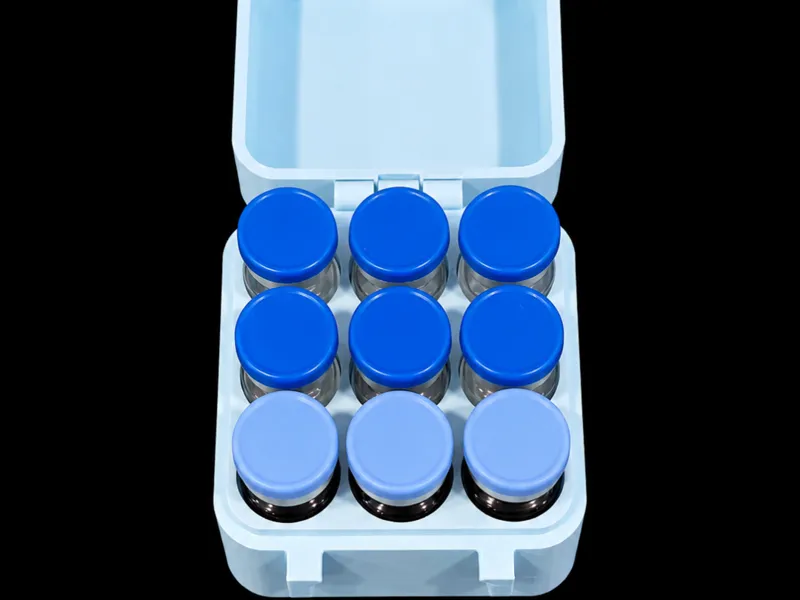 Compact 5/7ml Peptide case snapbox, (9 vials)