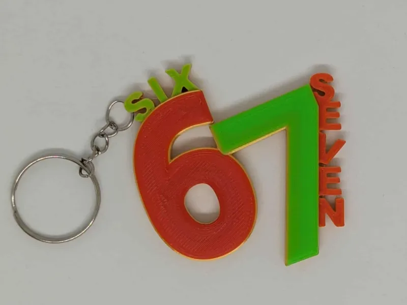 67 - Six Seven Keychain (AMS)