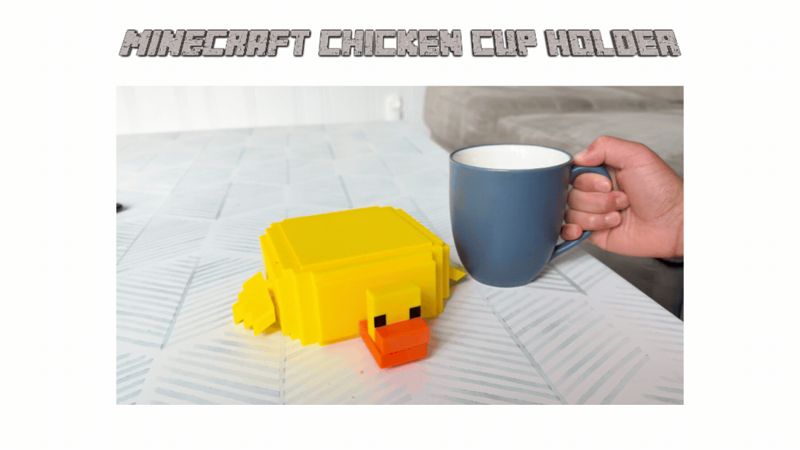 Minecraft Chicken Cup Holder