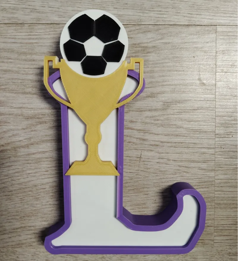 Letra L Futbol