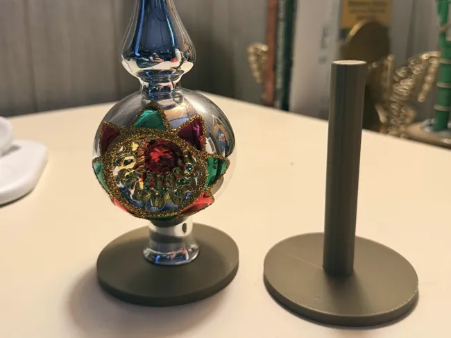 Vintage Christmas Tree Topper Stand - Free 3D Print Model - MakerWorld