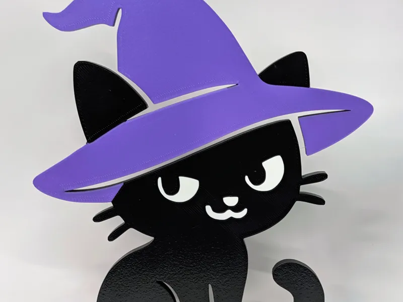 Mischievous Kitten - Halloween Shelf & Wall Decor