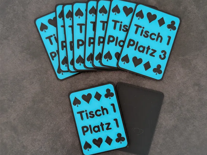 Poker Seat Cards - german or english 