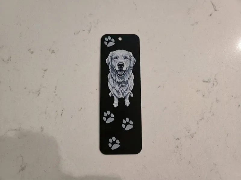 Golden Retriever Dog Bookmark