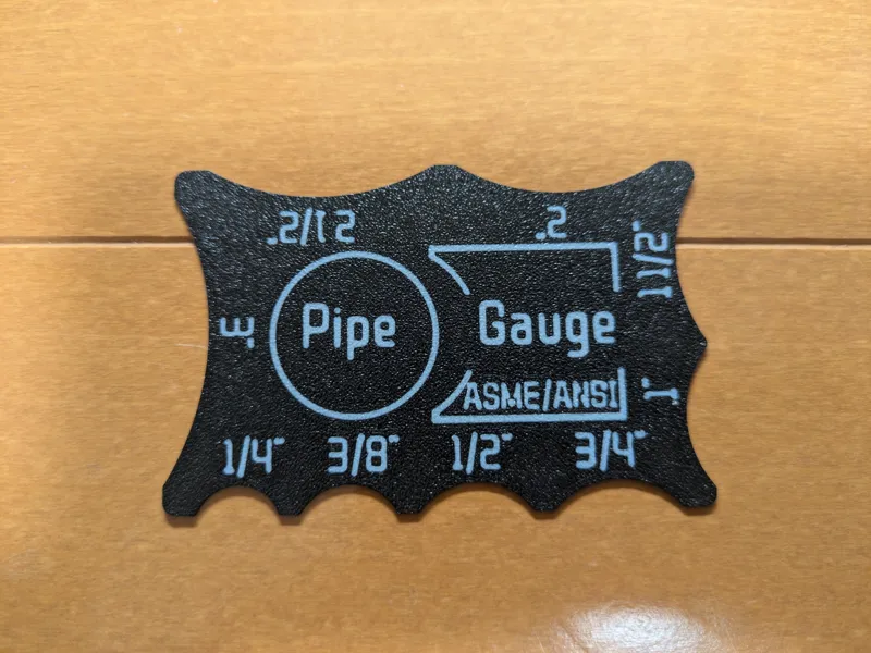 Compact Pipe Size Identifier (NPS Inch-ASME/ANSI)