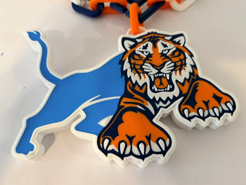 Liger - Detroit Lions Detroit Tigers Mashup