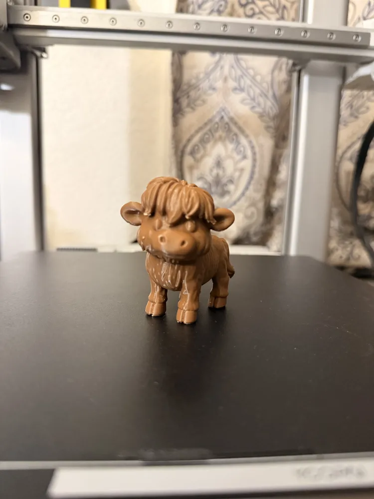 Adorable Highland Cow - Free 3D Print Model - MakerWorld