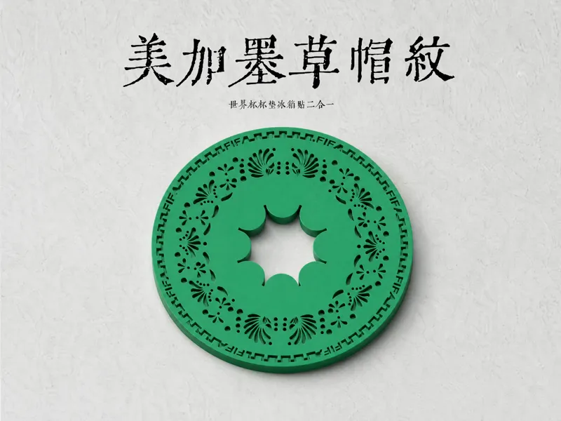 墨西哥草帽纹理杯垫 美加墨世界杯的狂欢