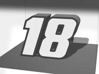 Kyle Busch 18 Desktop Numbers