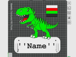 Wall mounted hook - t rex