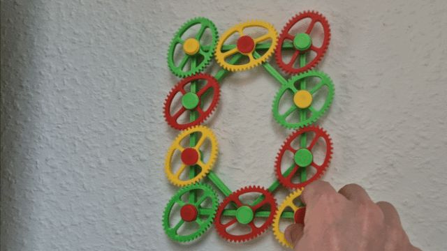 Kinetic Hanging Gear Fidget Satisfying Wall Decor