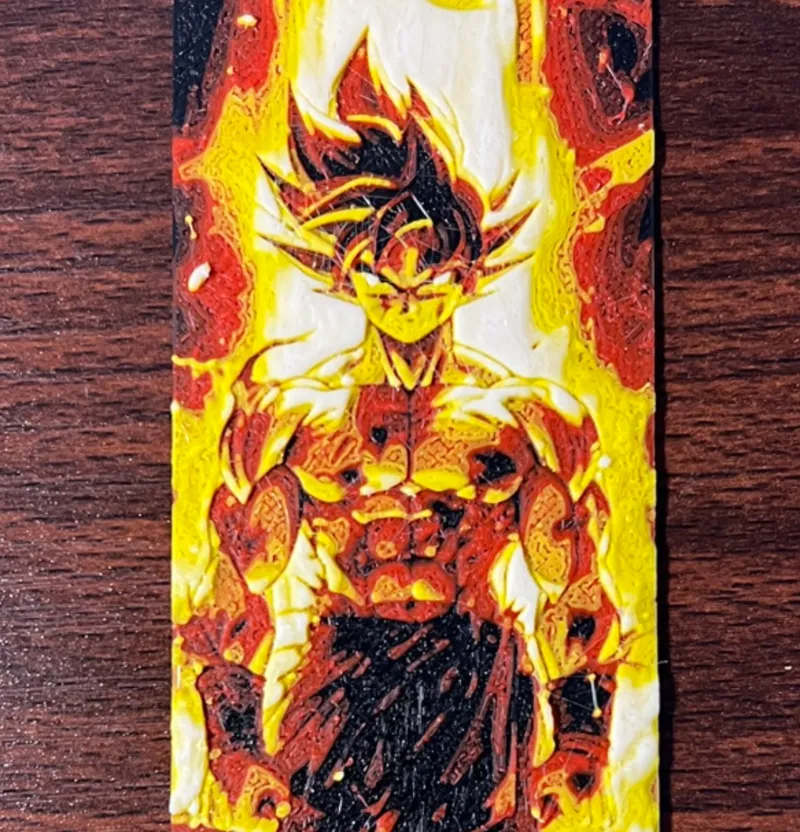 Goku DragonBall Bookmark HueForge