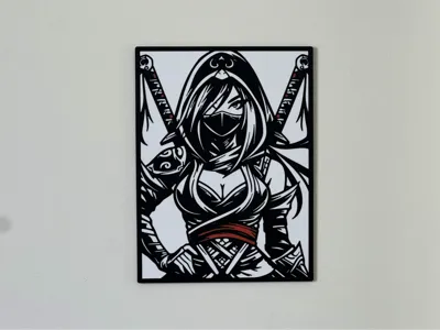 Ninja Girl Wall Art