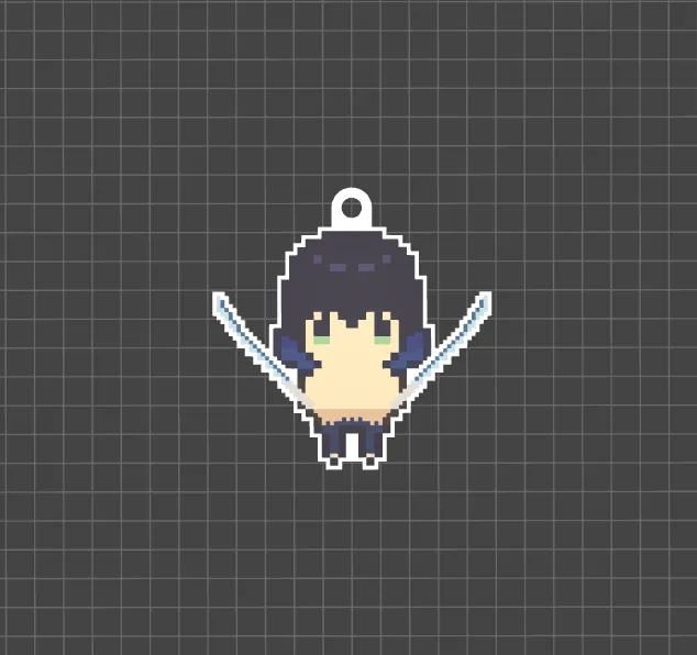 Demon Slayer - Inosuke (no mask) - Pixel Art Logo by Emacigno ...
