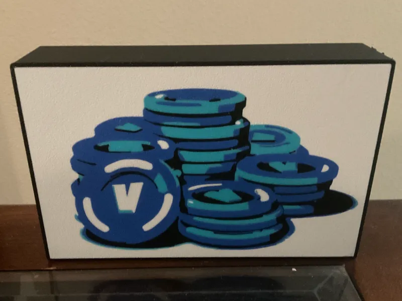 Fortnite LED V-bucks Lightbox