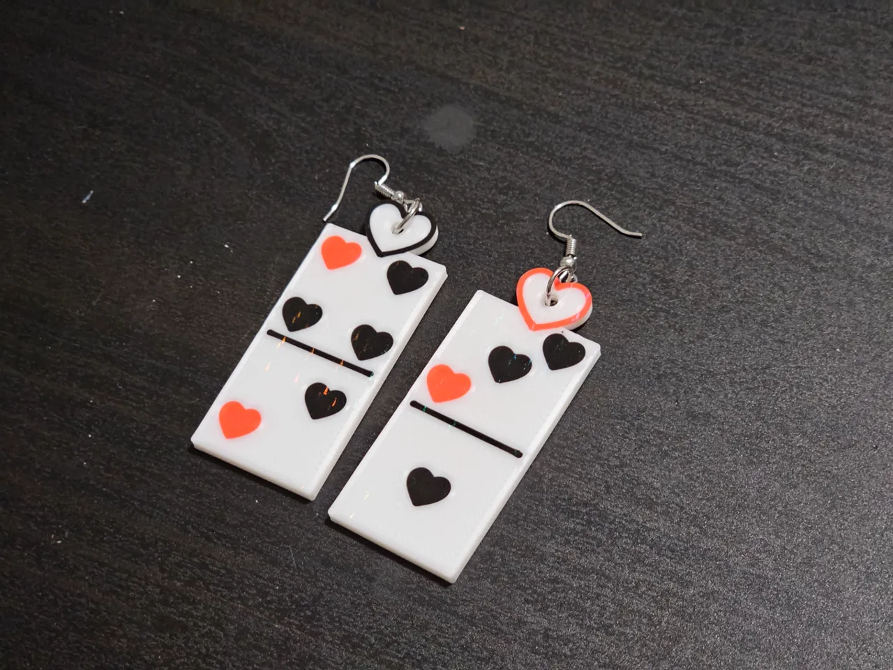 Heart Domino Earrings view 4