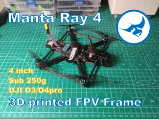Manta Ray 4 - 3D-printed FPV frame