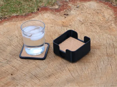 Cork Coaster Set (Up to 6 Coasters)