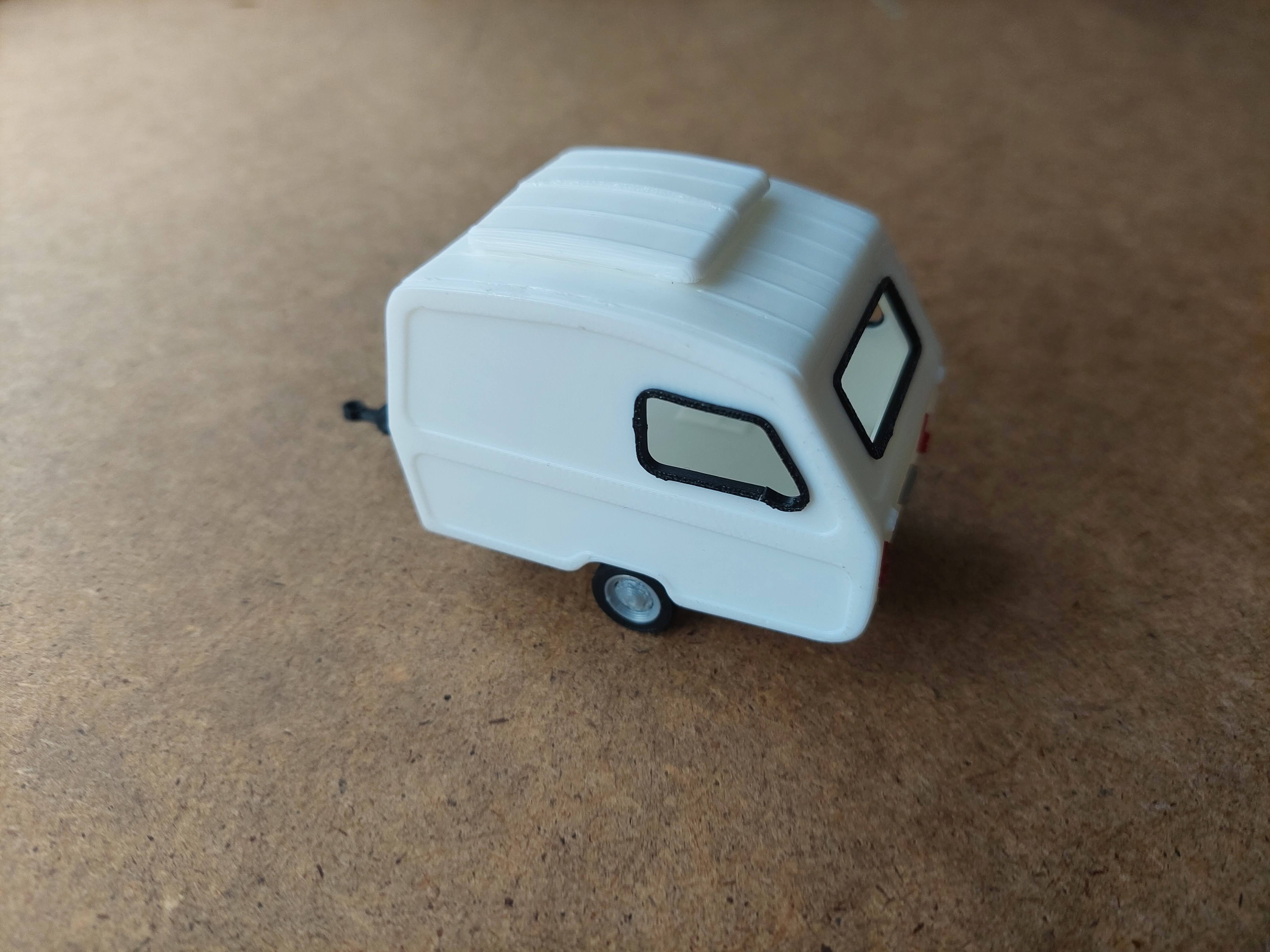 Niewiadow N126 Camping Trailer – 1:43 KIT CARD - Free 3D Print