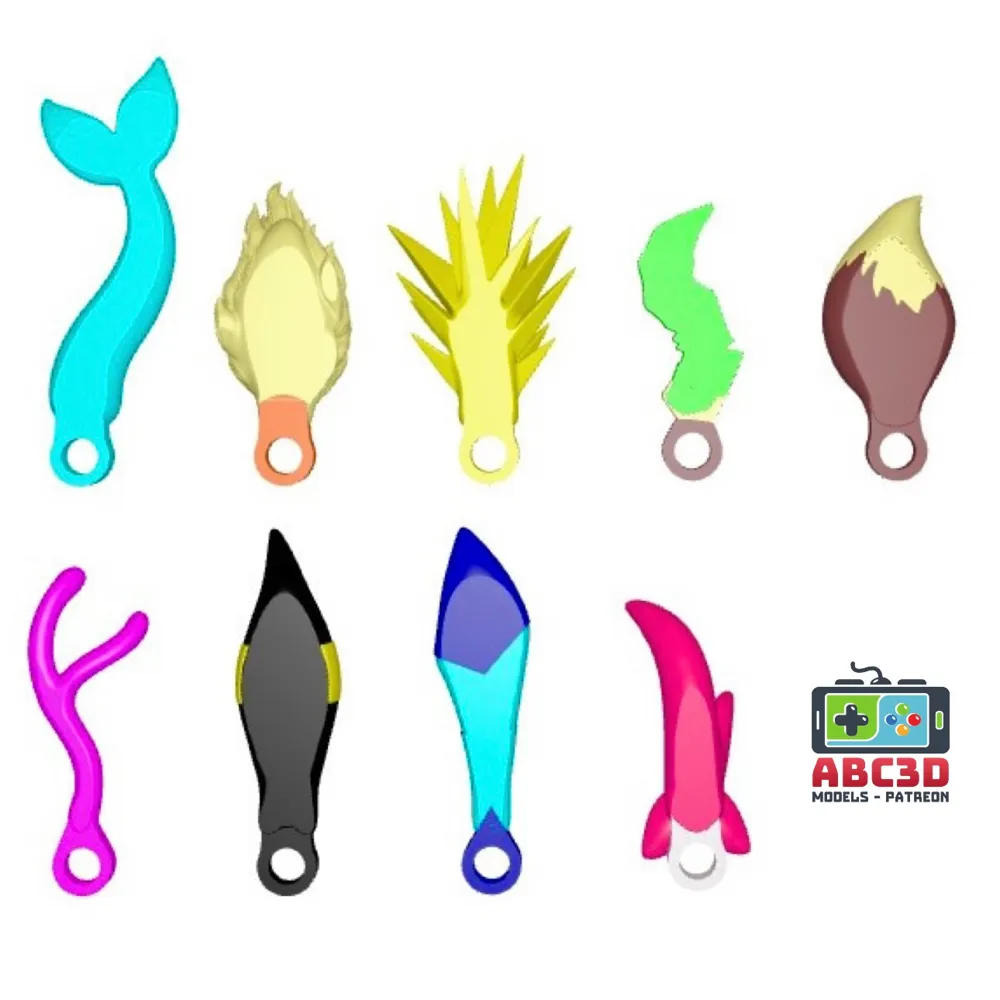 Portachiavi Eevee! Evoluzioni di Eevee Pokémon da ABC3D - Maker World