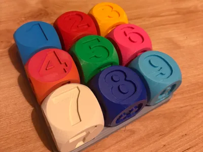 Stackable Number Blocks for Kids - 1 to 9 