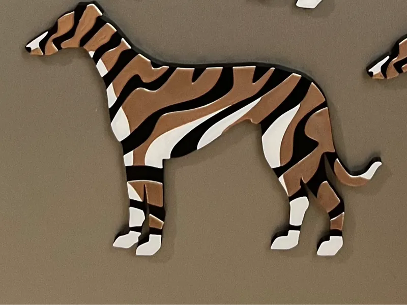 Brindle Greyhound Magnet