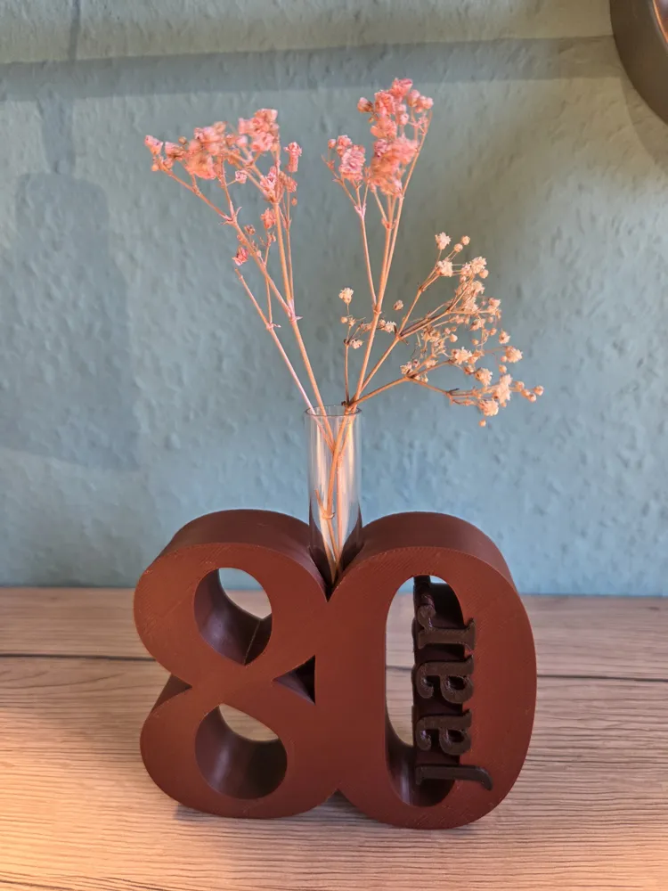 80th Birthday Wedding Anniversary Free 3D Print Model MakerWorld 80th Birthday Wedding Anniversary Free 3D Print Model MakerWorld