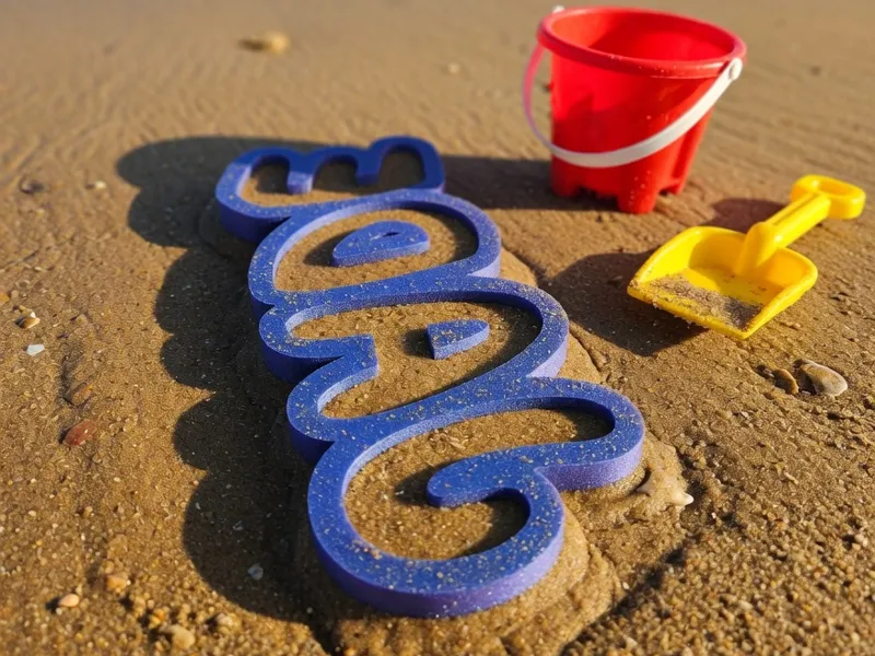 Prénom personnalisé sable