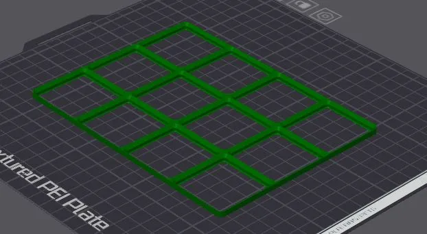 Gridfinity baseplate 4x3 0.4 tolerance