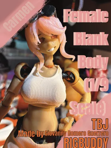 Figura decorativa: The TBJ RigBuddy: Female Blank Body (1/9 Scale) — vista de referencia 2