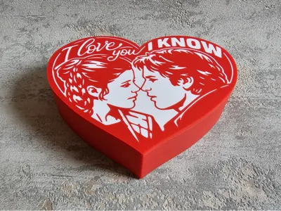Valentine’s Heart Box – “I love you” / “I know”