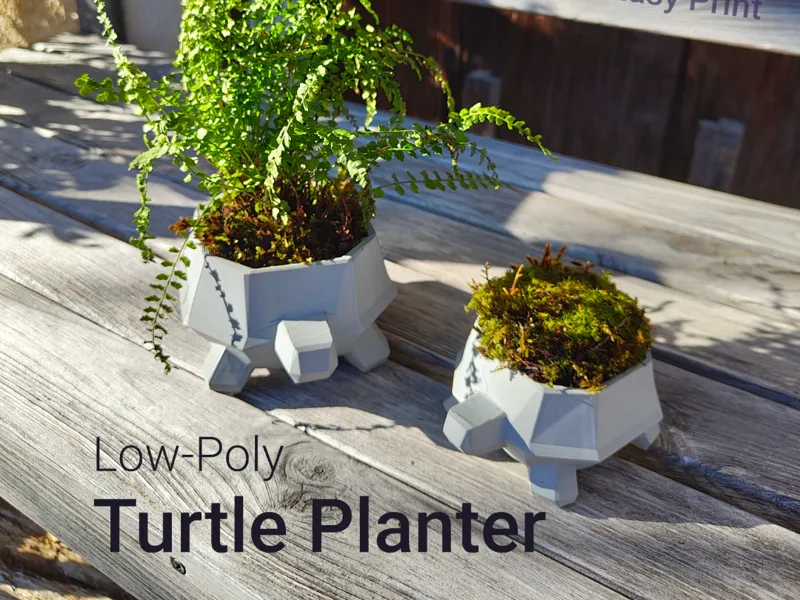 Low-Poly Turtle Planter
