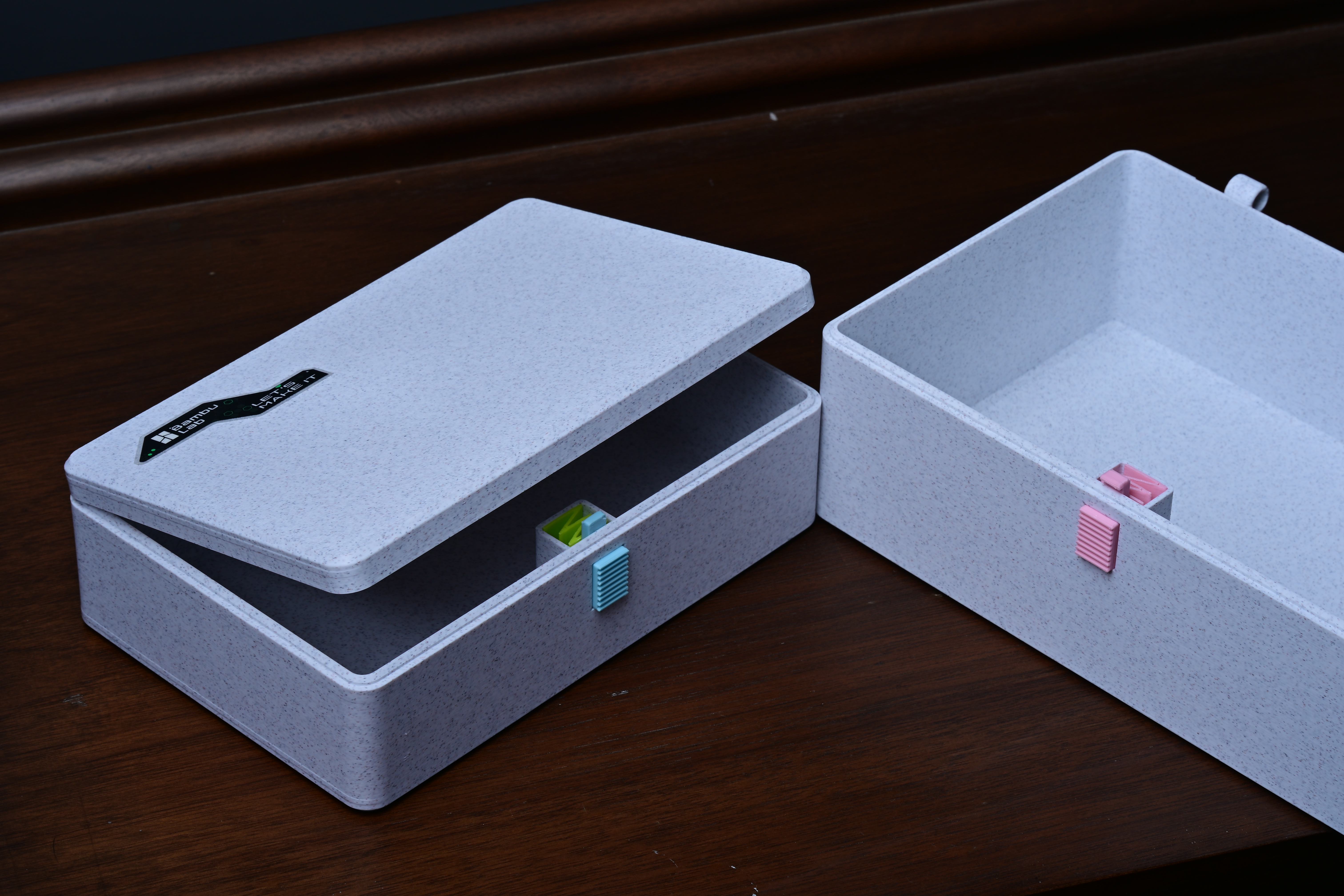 Miniatura 2 do modelo 3D 收纳盒 按压锁扣（各种大小规格）