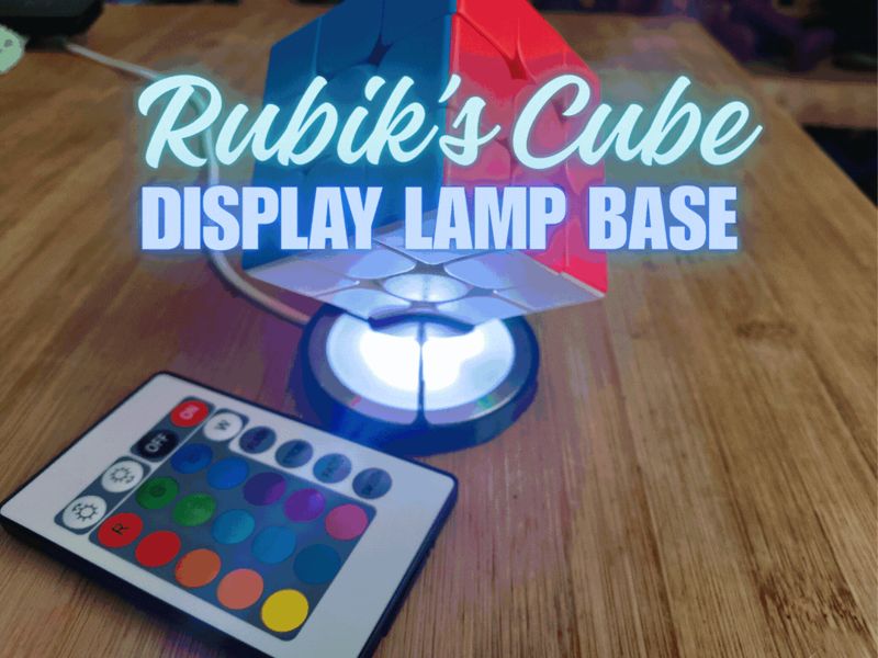 Rubik’s Cube Display Lamp Base