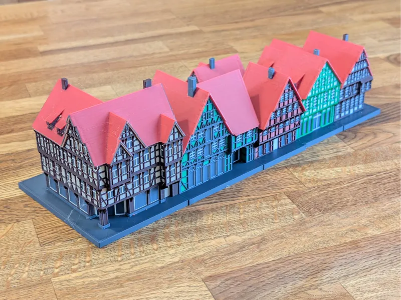 Medieval Houses for RPG, Model Railway, Diorama
