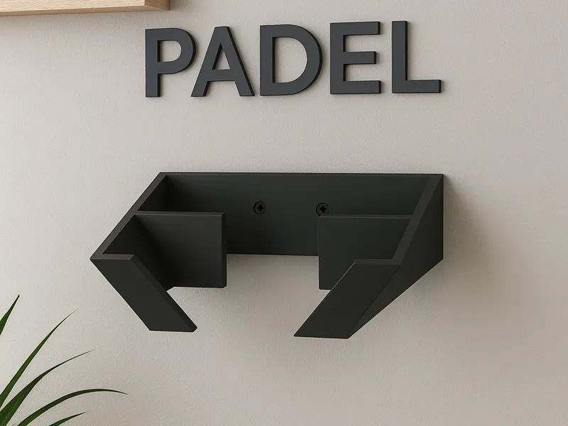 Soporte doble para palas de Padel