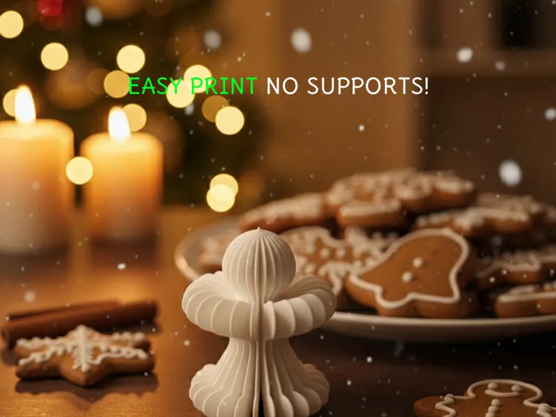 Art Deco Ribbed Gingerbread Man Figure