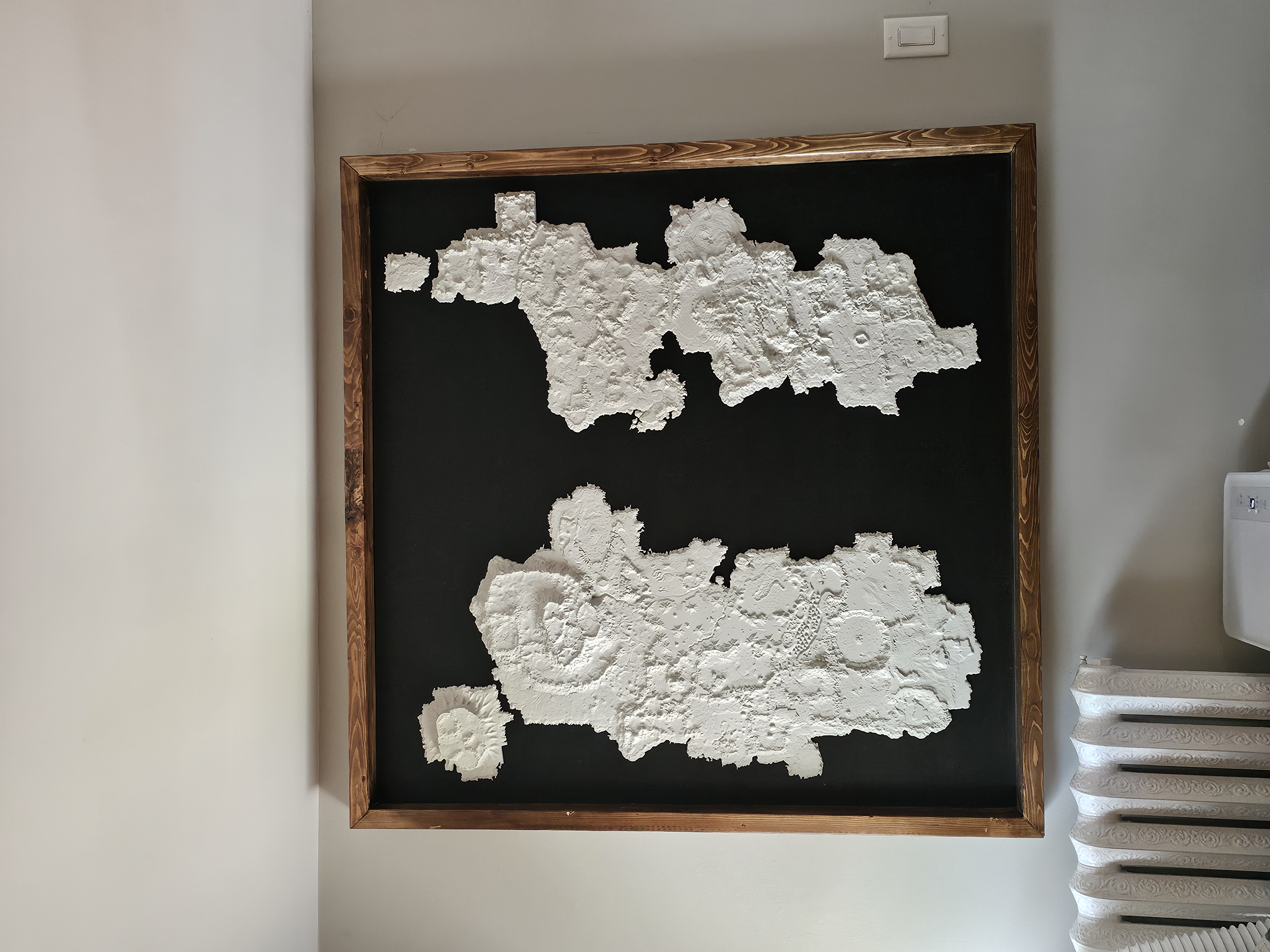 GIANT Kalimdor & Eastern Kingdoms Topographic Map - 1