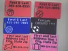 Customizable Luggage or sports bag tags 10 options