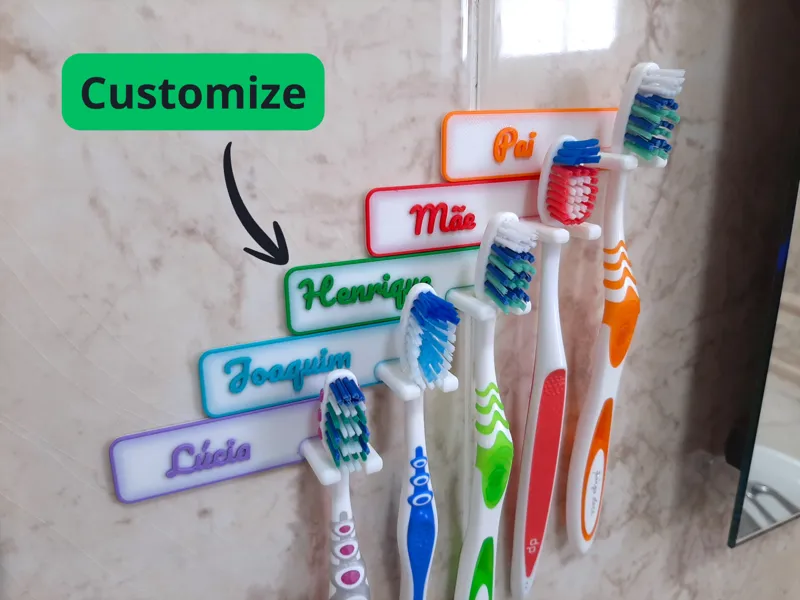 Toothbrush Holder (Customizable)
