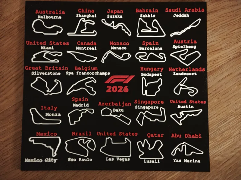 Kalendar F1 2026