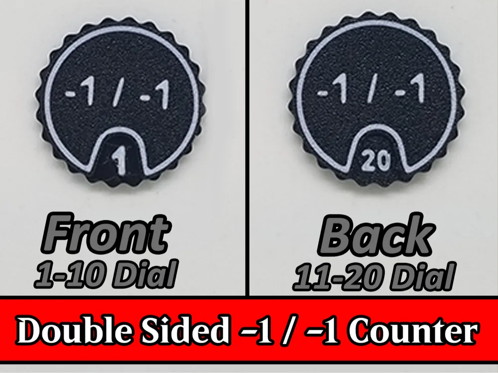 Contador MTG -1/-1 - Duas Faces 1-20