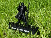 Figurine Mandalorian et socle Star Wars — photo 5