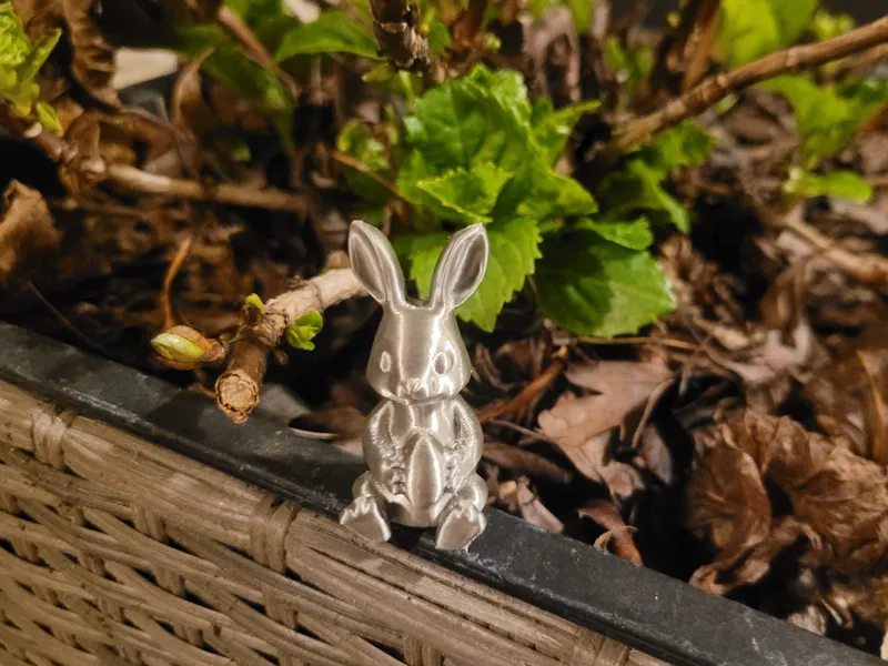 Sitting Bunny with Easter Egg