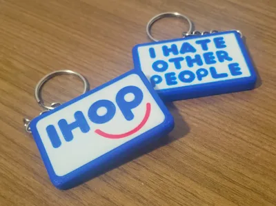 IHOP Keychain I Hate Other People